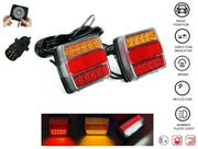 Комплект LED Диодни Стопове 12V с Магнит и Окабеляване, 5 Функции, за Ремаркета, Колесари, Платформи, МПС
