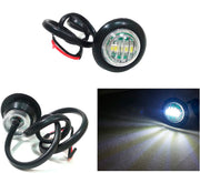 Бял LED Габарит, Тип Копче, Маркер, Токос - 12V