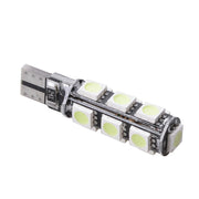 LED Лед Диодни Крушки За Габарит, Т10 W5W, 13 SMD, 12V, Бяла, Canbus - Error free , Без грешки