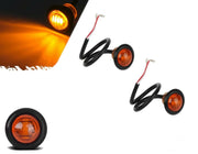 Жълт/Оранжев LED Габарит, Тип Копче, Маркер, Токос - 12 - 24V