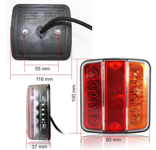 LED Диоден Стоп Задна светлина 12V 24V Волта за бус камион ТИР ремарке каравана