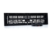 Рамка за номер с LED осветлениe, 12/24V, 2 функции, DRL дневна светлина