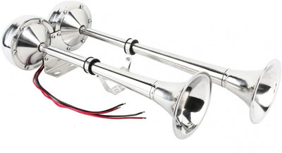 Тромба клаксон двойна 12V за яхта кораб лодка катамаран камион ТИР 455 х 190 mm супер мощен и силен звук