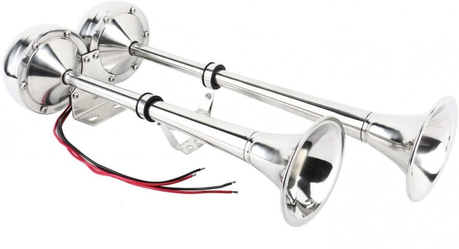 Тромба клаксон двойна 12V за яхта кораб лодка катамаран камион ТИР 455 х 190 mm супер мощен и силен звук