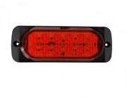 Оранжева LED Сигнална / Аварийна Блиц светлина - 12 диода 12V-24V