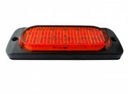 Оранжева LED Сигнална / Аварийна Блиц светлина - 12 диода 12V-24V