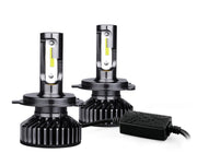 Комплект Умалени Мини LED Крушки F2 H3 12V 24V 72W 10000lm За Фарове Can Bus без Грешки