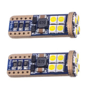 Комплект от 2 броя T10 Led крушки в блистер 12 SMD светодиода, W5W, Canbus, 12V - 24V , бяла светлина 6000K