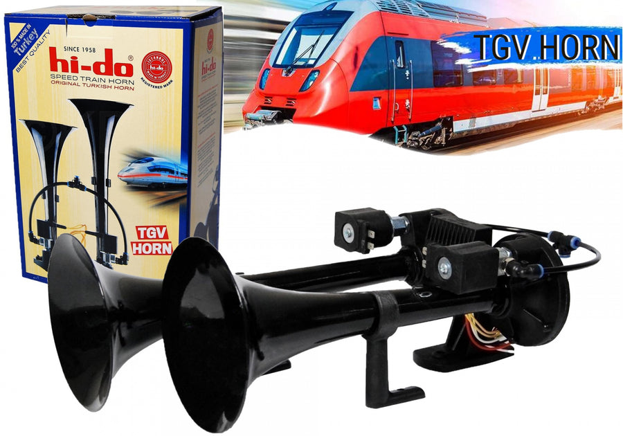 Тромба клаксон TGV HI-DO с две мелодии за камион бус ван трактор 24V 135db