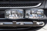 Комплект от 2 броя Халогени Фарове 12V-24V с крушка H7 + 6 ЖЪЛТИ LED габаритни светлини За Камион Трактор Багер Земеделски Машини и др.