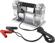 Супер мощен двубутален компресор за помпане на гуми 150l 12V 45Amp подходящ за бусове джипове 4x4 ATV автомобил