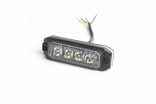 4 LED ЛЕД Жълта Аварийна Сигнална Лампа Блиц Светлина Мигаща За Пътна Помощ Платформа и др. 12-24V