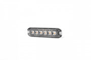 6 LED Жълта Аварийна Лампа Блиц Светлина Мигаща За Пътна Помощ Платформа и др. 10W с 8 режима 8х3 cm. 12-24V