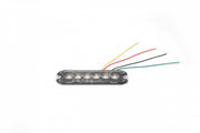 6 LED Жълта Аварийна Лампа Блиц Светлина Мигаща За Пътна Помощ Платформа и др. 10W с 8 режима 8х3 cm. 12-24V