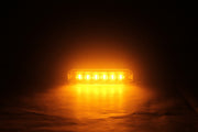 6 LED Жълта Аварийна Лампа Блиц Светлина Мигаща За Пътна Помощ Платформа и др. 10W с 8 режима 8х3 cm. 12-24V