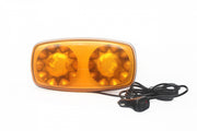 Оранжева 12-24V Лед Led Аварийна Сигнална Лампа Маяк Буркан с Магнит 35W За Пътна Помощ Платформа и др.