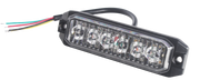 6 LED Блиц Светлина Мигаща Аварийна Лампа За Пътна Помощ Жълта 12V - 24V