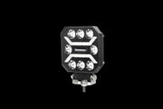 Универсална мощна LED ЛЕД диодна лампа халоген бяла светлина 27W 12V - 24V за камион трактор ролбар АТВ джип земеделски и селскостопански машини и др. 110 x 110 x 37 mm E-mark E9