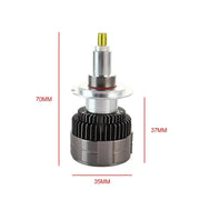 Комплект 3D CSP LED диодни крушки H11 H8 H9 12V 100W 20000lm за фарове Canbus без грешки 360° градуса