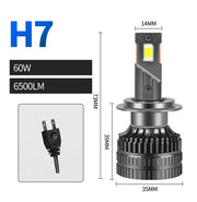 Комплект LED крушки H7 – 12V-24V 60W 6500LM 6000K CANBUS без грешки