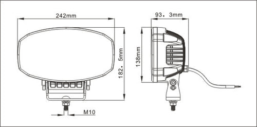 80W LED Лед Диоден Фар Халоген Лампа С Три Функции Неон Neon Ефект Бяло-Жълто / Оранжево 5800lm 12V - 24V E-Mark