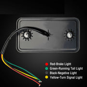 Комплект LED Диодни Стопове Стоп Задна Светлина Slim 12V За Камион Ремарке Бус Ван Каравана и др. 15 cm x 8 cm