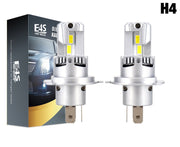 Комплект Умалени Мини LED Крушки E4P H4 12V 50W 15000lm Canbus къси/дълги