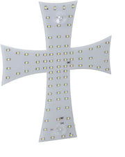Диоден светещ кръст бял 84 LED ЛЕД 12V 24V 245 x 200 mm