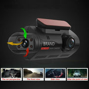 Видeорегистратор за автомобил Full HD 1080P 2 камери + 32 GB Micro SD Card карта памет
