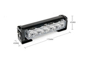 Комплект 2 Броя по 17 cm Сигнална Аварийна Блиц Маяк LED Лампа За Пътна Помощ Платформа 12V-24V 14 режима