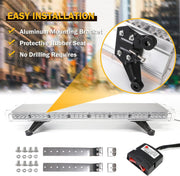 96.5см LED Сигнална лампа 72W, E-Mark E9, 15 Режима, 12V / 24V - Аварийна Лампа, Маяк за Пътна Помощ, Репатрак, Платформа, Снегорин и Багер