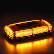 12V 24V LED Диодна Аварийна Сигнална Лампа Буркан с Магнит 15 режима Оранжево Стъкло За Пътна Помощ Платформа Снегорин и др.