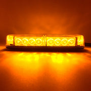 12V 24V LED Диодна Аварийна Сигнална Лампа Буркан с Магнит 15 режима Оранжево Стъкло За Пътна Помощ Платформа Снегорин и др.