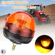 LED Аварийна Сигнална Лампа Маяк Буркан Оранжева Жълта 12V - 24V за трактори комбайни репатраци снегорини аварийни автомобили и др. Е-Mark E9