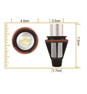 Комплект от 2 броя ярки бели LED крушки Angel Eyes ангелски очи 12V-24V за BMW с Canbus без грешки