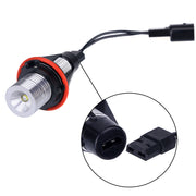 Комплект от 2 броя LED крушки Angel Eyes ангелски очи 12V-24V цвят жълт за BMW с Canbus без грешки