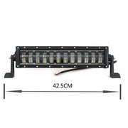9D 42.5 СМ Led Bar Лед Бар Hi/Lo Kъси Дълги Водоустойчив Удароустойчив 12V 24V 7680 LМ 96W С Лупи Off-Road Лед Бар За Джип ATV