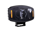 Универсален мощен LED ЛЕД 100W фар халоген лампа 12V - 24V с DRL/parking светлина бяло-жълто за АТВ джип камион трактор