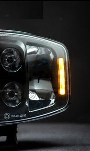 LED ЛЕД 90W Jumbo фар халоген лампа 12V - 24V с DRL parking светлина бяло-жълто за джип камион трактор