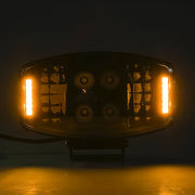 LED ЛЕД 90W Jumbo фар халоген лампа 12V - 24V с DRL parking светлина бяло-жълто за джип камион трактор