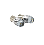 Комплект от 2 броя LED Лед Диодни Блиц Мигащи Крушки За Габарит P21W 1156 BA15S 12V с 9 Леда Бяла Светлина