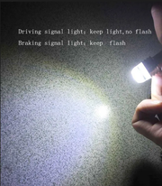Комплект от 2 броя LED Лед Диодни Блиц Мигащи Крушки За Габарит P21W 1156 BA15S 12V с 9 Леда Бяла Светлина
