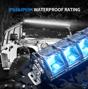 132 см LED Лед Диоден Бар Прожектор Къси/Дълги Светлини Комбинирана Combo - Flood и Spot Светлина серия IM RGB подсветка със 7 различни цвята 50100LM лумена 12-24V
