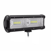 Универсален 144W Лед LED Халоген Фар Работна Лампа 12V - 24V с Разпръсната Flood Светлина за автомобил офроуд бус ван камион 24cm