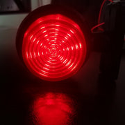1 брой 12-24V ЛЕД LED Диоден Страничен Маркер Рогче Светлина с Опушено Стъкло За Камион Ремарке Каравана Кемпер АТВ бяло - червено