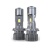 Комплект LED диодни крушки с лупа H4 12V - 24V 80W 12000LM за фарове Canbus без грешки 6000К-6500К къси/дълги