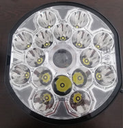 LED Халоген 22см Фар Бяла Светлина + Бяла и Жълта Габаритна 80W 9100lm 12V 24V Е-марк Е9 Бус Ван 4х4 Джип ATV Камион Трактор