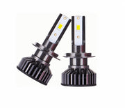 Комплект Умалени Мини LED Диодни Крушки H7 12V 50W 12000lm Mono LED +300% за Фарове Canbus без грешки