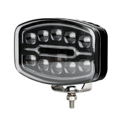 Качествен LED ЛЕД 55W диоден фар халоген лампа 12V - 24V с DRL светлина бяло-жълто за АТВ джип камион трактор