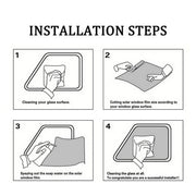 76 СМ X 3 Метра 20% Тъмно Черно Авто Фолио за затъмняване на стъкла прозорци + нож и шпатула